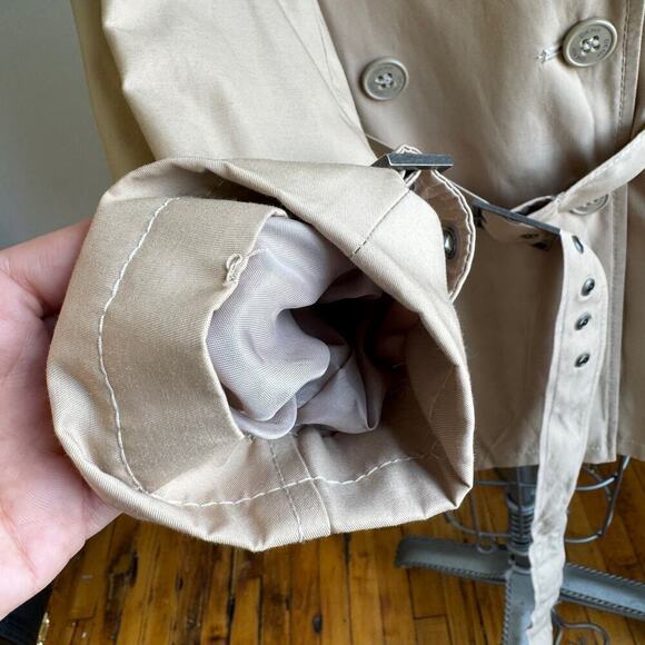 Vintage DKNY Belted Khaki Trench Coat - Picture 4 of 8